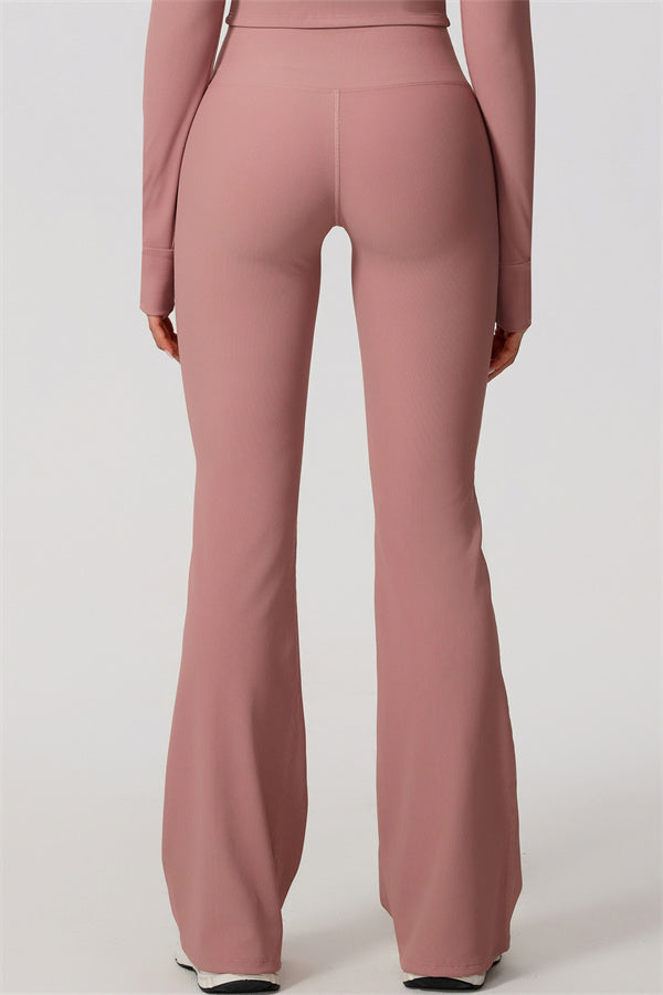 The Daze Zip Jacket Flared Leggings 2-Piece Set