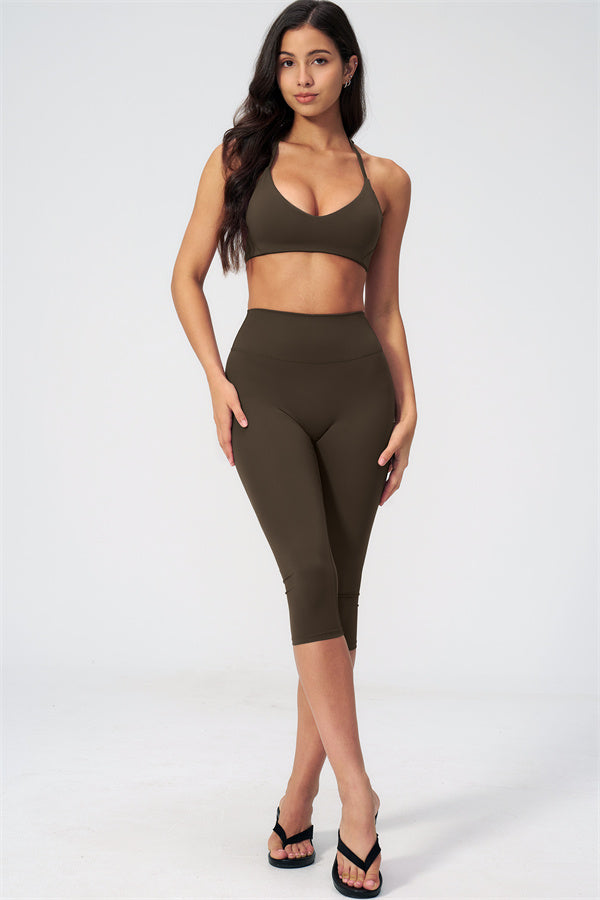 The Twirl Sports Bra Capri Leggings 2-Piece Set