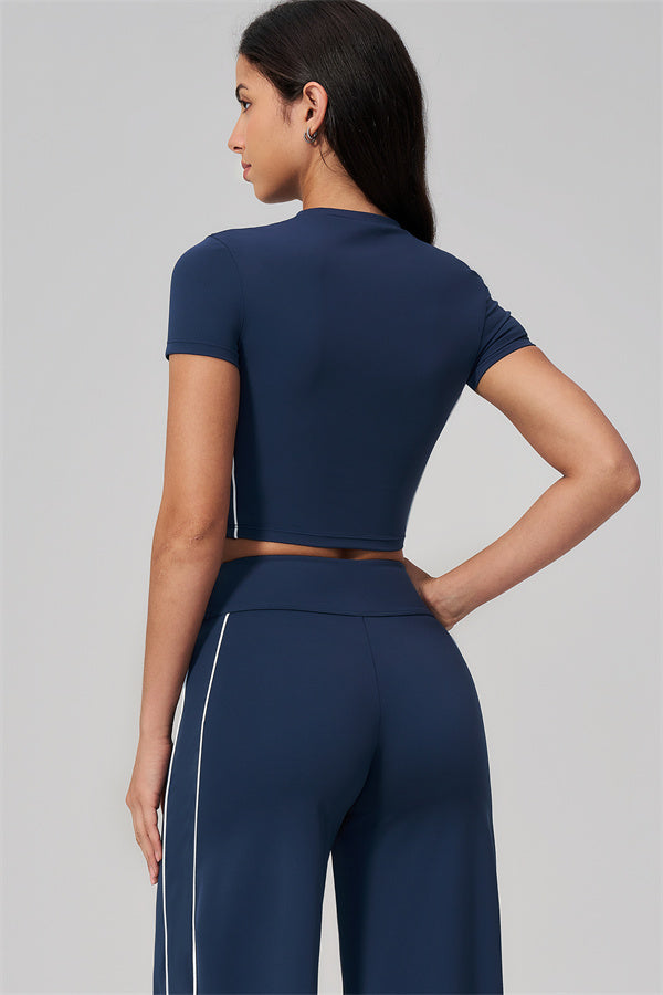 The Breathe T-shirt Straight Leg Pants 2-Piece Set