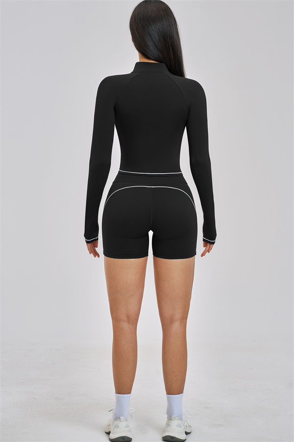 The Unbound Jacket Crop Top Shorts 3-Piece Set