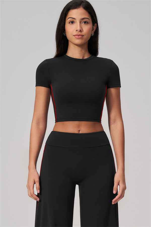 The Breathe T-shirt Straight Leg Pants 2-Piece Set