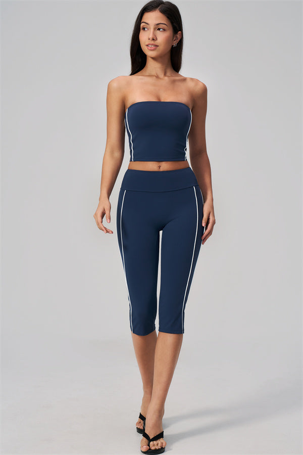 The Breathe Tube Top Capri Leggings 2-Piece Set