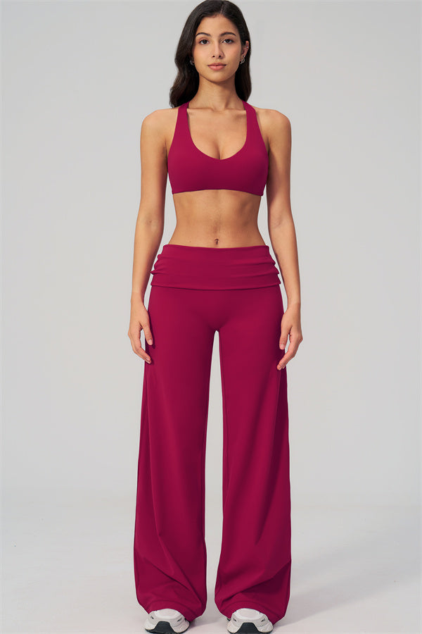 The Daring Sports Bra Straight Leg Pants 2-Piece Set