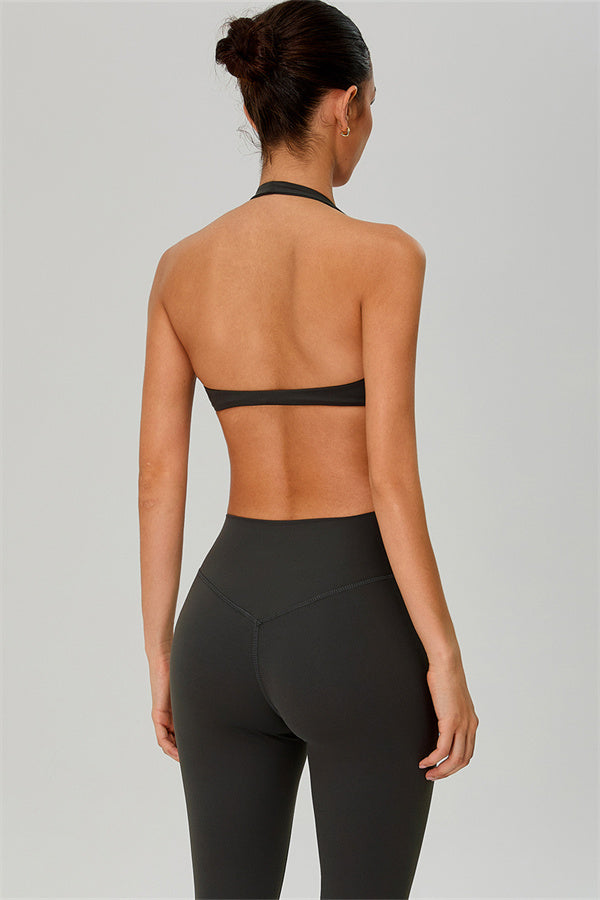 The Solid Sports Bra Leggings 2-Piece Set