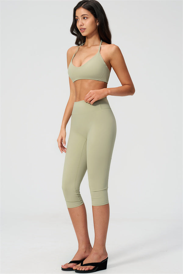 The Twirl Sports Bra Capri Leggings 2-Piece Set
