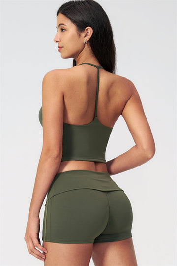 The Evoke Crop Top Shorts 2-Piece Set